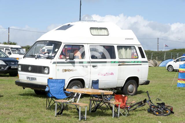 Volkswagen camper van at V Dub Island event, Isle of Wight 2013 Artist: Unknown.