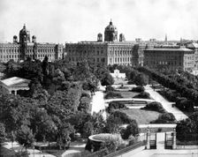 Volksgarten and Theseum, Vienna, Austria 1893.Artist: John L Stoddard