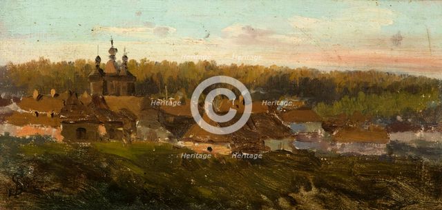 Volhynian Village, c1864. Creator: Jozef Szermentowski.