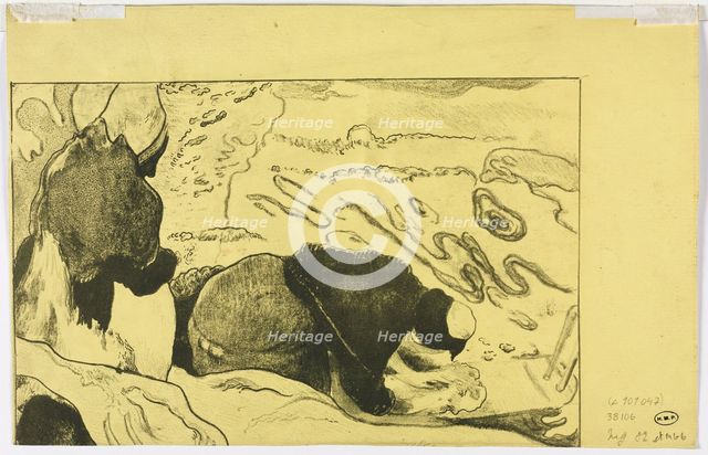 Volpini Suite: Women Washing Clothes (verso), 1893-94. Creator: Paul Gauguin (French, 1848-1903).