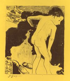Volpini Suite: Breton Bathers (Baigneuses Bretonnes), 1889. Creator: Paul Gauguin (French, 1848-1903)