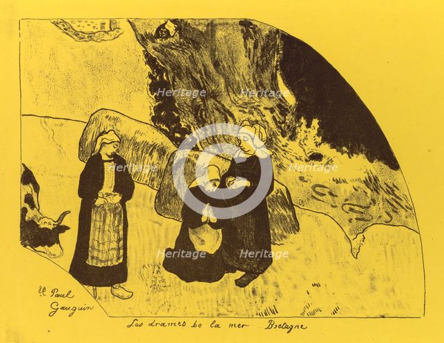 Volpini Suite: Dramas of the Sea: Brittany (Les Drames de la Mer, Bretagne), 1889. Creator: Paul Gauguin (French, 1848-1903).