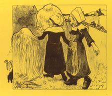 Volpini Suite: Joys of Brittany (Joies de Bretagne), 1889. Creator: Paul Gauguin (French, 1848-1903)