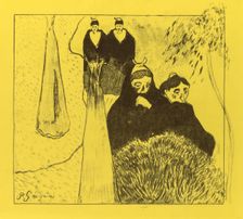 Volpini Suite: Old Women of Arles (Les Vieilles Filles [Arles]), 1889. Creator: Paul Gauguin (French, 1848-1903)
