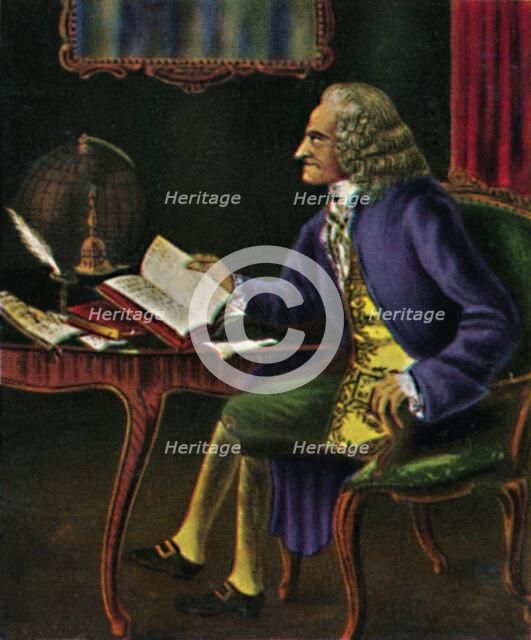 'Voltaire 1694-1778. - Gemälde von Carmontel', 1934. Creator: Unknown.