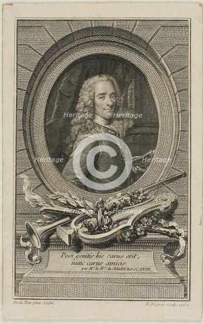Voltaire, 1762. Creator: Etienne Ficquet.