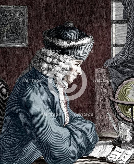 Voltaire, 18th century French author, playwright, satirist and man of letters. Artist: Unknown.
