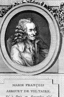 Voltaire, 18th century French author, playwright, satirist and man of letters