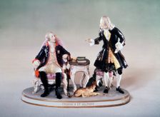 Voltaire and Frederick the Great 1780s. Old Master