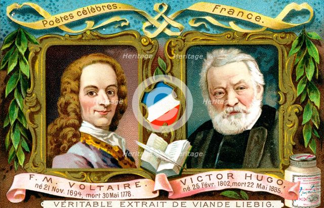 Voltaire and Victor Hugo, c1900. Artist: Unknown