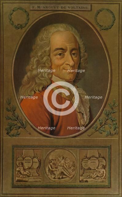 'Voltaire', c1770, (1913). Artist: Pierre Michel Alix.