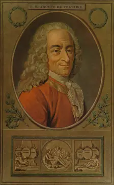 Voltaire c1770, (1913). Artist: Pierre Michel Alix