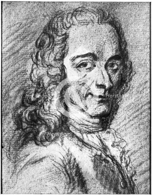 Voltaire, French Enlightenment writer, essayist, deist and philosopher, 18th century. Artist: Unknown