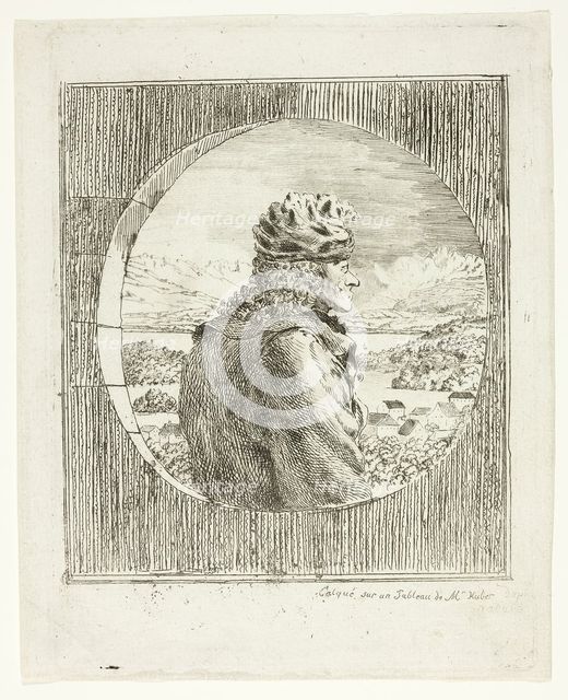 Voltaire Seen in Profile, n.d. Creator: Jean Huber.