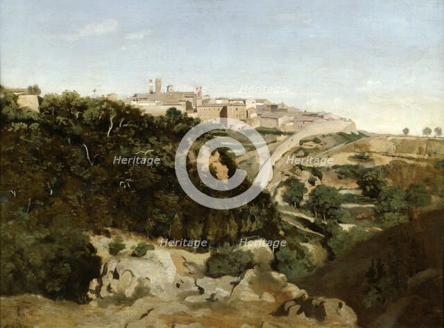 'Volterra', Italy, 1834. Artist: Jean-Baptiste-Camille Corot    