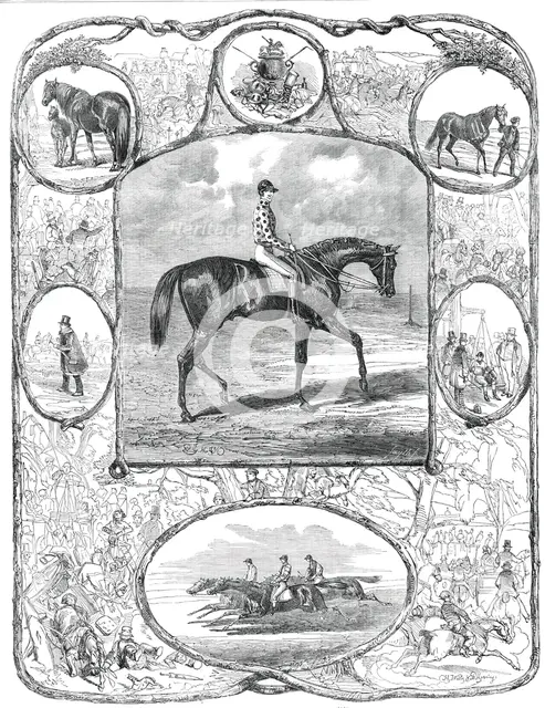 Voltigeur, the Winner of the Derby Stakes, 1850, (1850). Creator: Smyth.