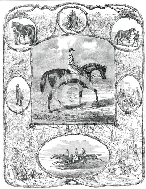 Voltigeur, the Winner of the Derby Stakes, 1850, (1850). Creator: Smyth.