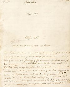 Volume 3 of the manuscript of "Shirley", c1849. Creator: Charlotte Bronte