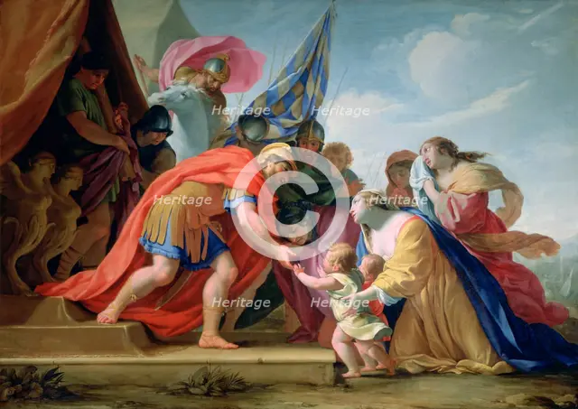 'Volumnie and Véturie in front of Coriolan', c1638-1639. Artist: Eustache Le Sueur