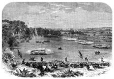Volunteer fete at Crown, Point, near Norwich: the Review, 1862. Creator: Unknown