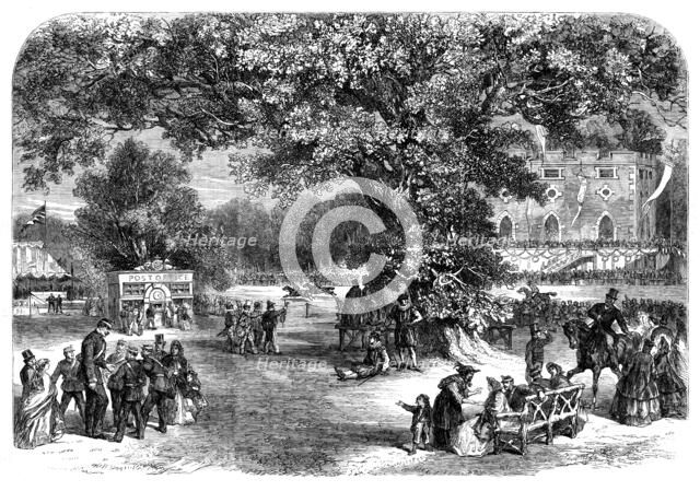 Volunteer fete at Crown, Point, near Norwich: - the Sports, 1862. Creator: Unknown.