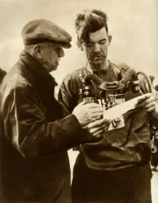 Volunteer going to retrieve bodies in the Gresford Colliery disaster, Wales, 1935. Creator: Unknown
