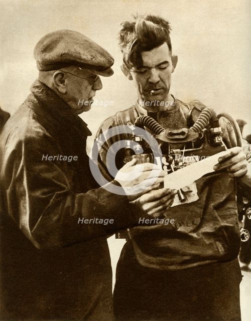 Volunteer going to retrieve bodies in the Gresford Colliery disaster, Wales, 1935. Creator: Unknown.