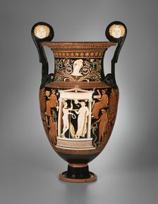 Volute Krater (Mixing Bowl), About 340 BCE. Creator: Painter of Copenhagen 4223