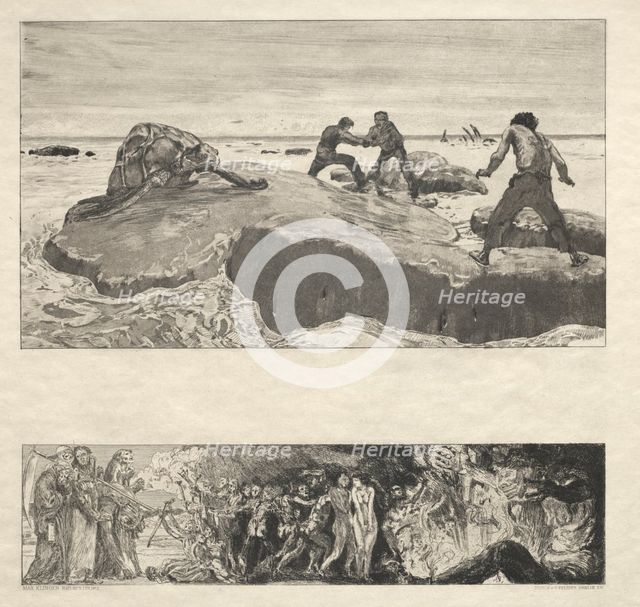 Vom Tode I, (Opus II, 1889) No. 2. Creator: Max Klinger (German, 1857-1920).