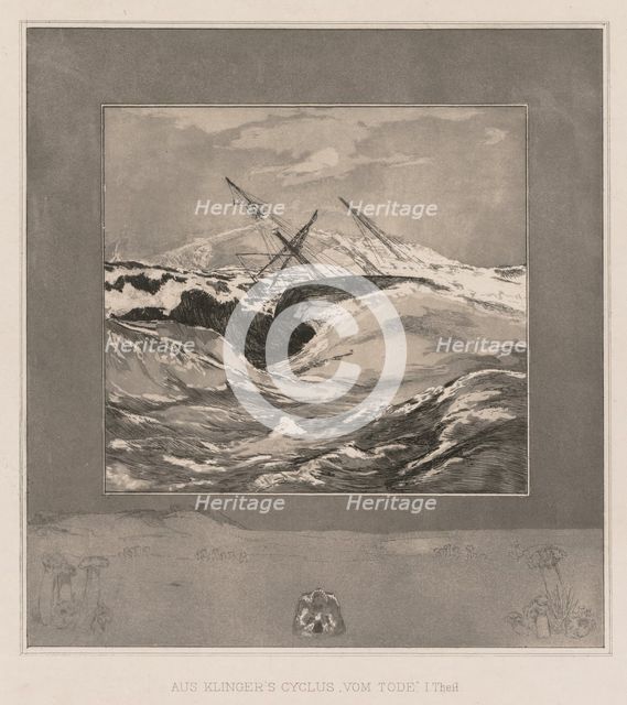 Vom Tode I (Opus II, 1889), No. 3 . Creator: Max Klinger (German, 1857-1920).