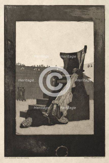Vom Tode I, (Opus II, 1889) No. 6. Creator: Max Klinger (German, 1857-1920).