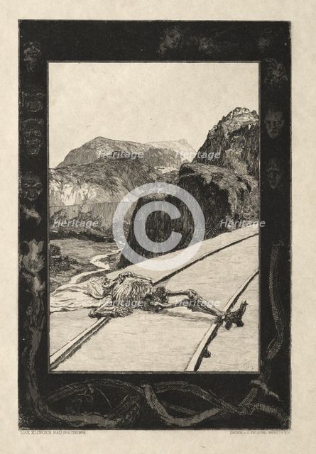Vom Tode I, (Opus II, 1889) No. 8. Creator: Max Klinger (German, 1857-1920).