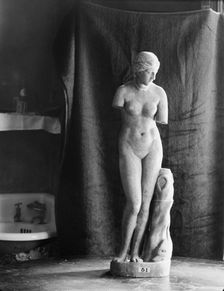 Vomilas sculptures, 1932 June. Creator: Arnold Genthe
