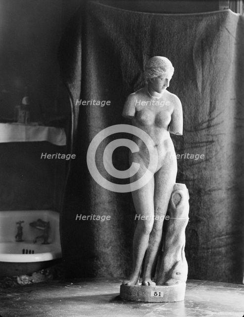 Vomilas sculptures, 1932 June. Creator: Arnold Genthe.