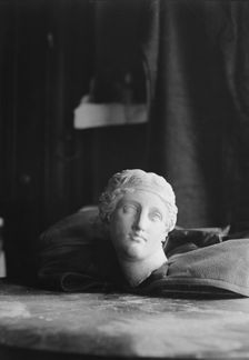 Vomilas sculptures, 1932 June. Creator: Arnold Genthe