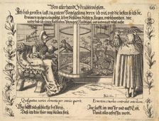 Von allerhandt Freudenvöglen, illustration from Petrarch, Glück und Unglück Spiegel, figur..., 1652. Creator: Balthasar Schwan