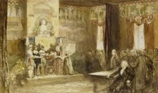 Vondel celebration at the Muiderslot, 1867, (1867). Creators: Charles Rochussen, Joseph Albert Alberdingk Thijm, Willem Jacobs Hofdijk