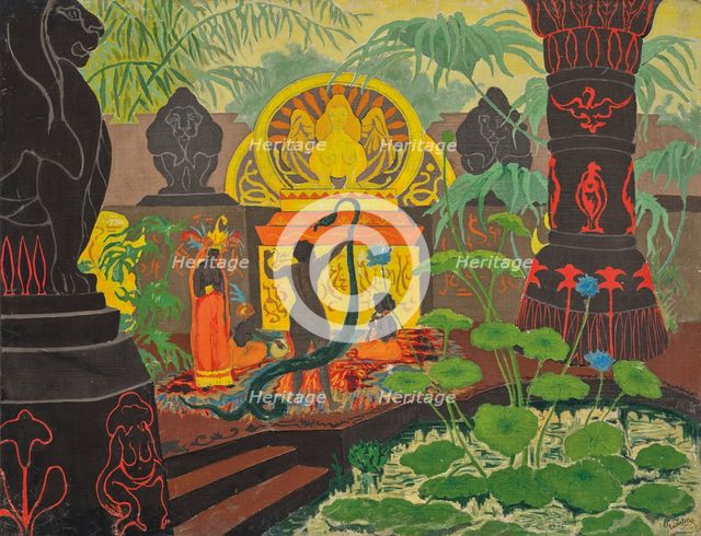 Voodoo Temple or The Snake Charmer, 1901. Creator: Ranson, Paul Elie (1864-1909).