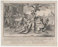 Va de Bon Coeur; Dédié aux Milords de l'Amirauté Anglaise par un Membre de Congrès América..., 1778. Creator: Richard Purcell