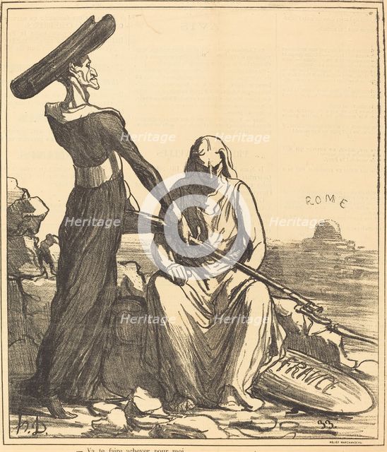 Va te faire achever pour moi, 1871. Creator: Honore Daumier.