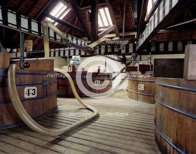 Vats at Sarsons Vinegar Factory, Stourport, Worcestershire, 2000. Artist: JO Davies