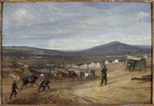 Vaugirard during the siege of Paris, 1870. Creator: Clement-Auguste Andrieux