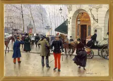 Vaudeville theatre, 1889. Creator: Jean Beraud