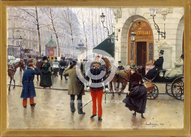 Vaudeville theatre, 1889. Creator: Jean Beraud.