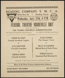 Vaudeville Unit, Reading, PA, [193-]. Creator: Unknown