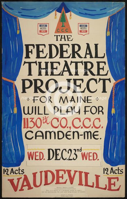 Vaudeville, Camden, ME, [193-]. Creator: Unknown.