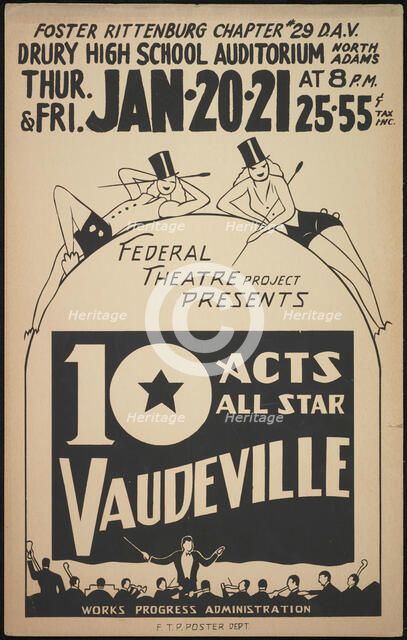 Vaudeville Revue, [193-]. Creator: Unknown.