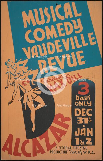 Vaudeville Revue, San Francisco, [193-]. Creator: Unknown.