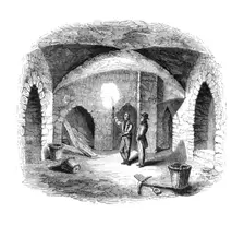 Vault beneath the Old House of Lords 1845
