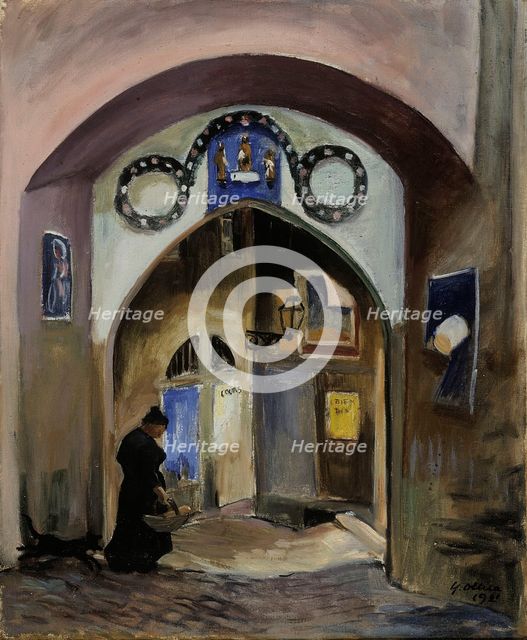 Vault in Semur, 1921. Creator: Yrjö Aleksander Ollila.